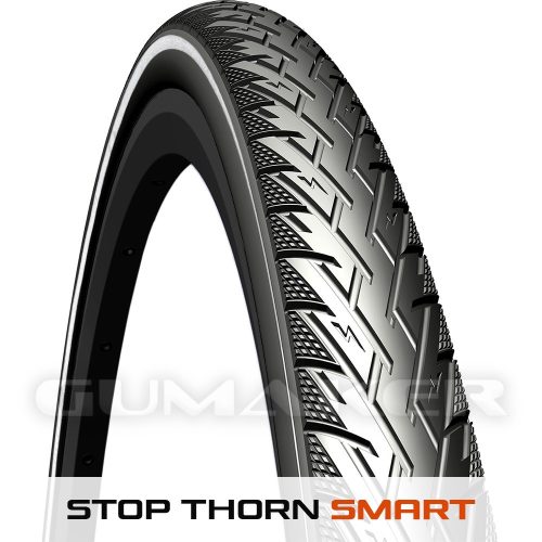 47-622 28x1,75 R21 Electron E-(APS) Stop Thorn Smart reflektoros Rubena elektromos kerékpár gumi